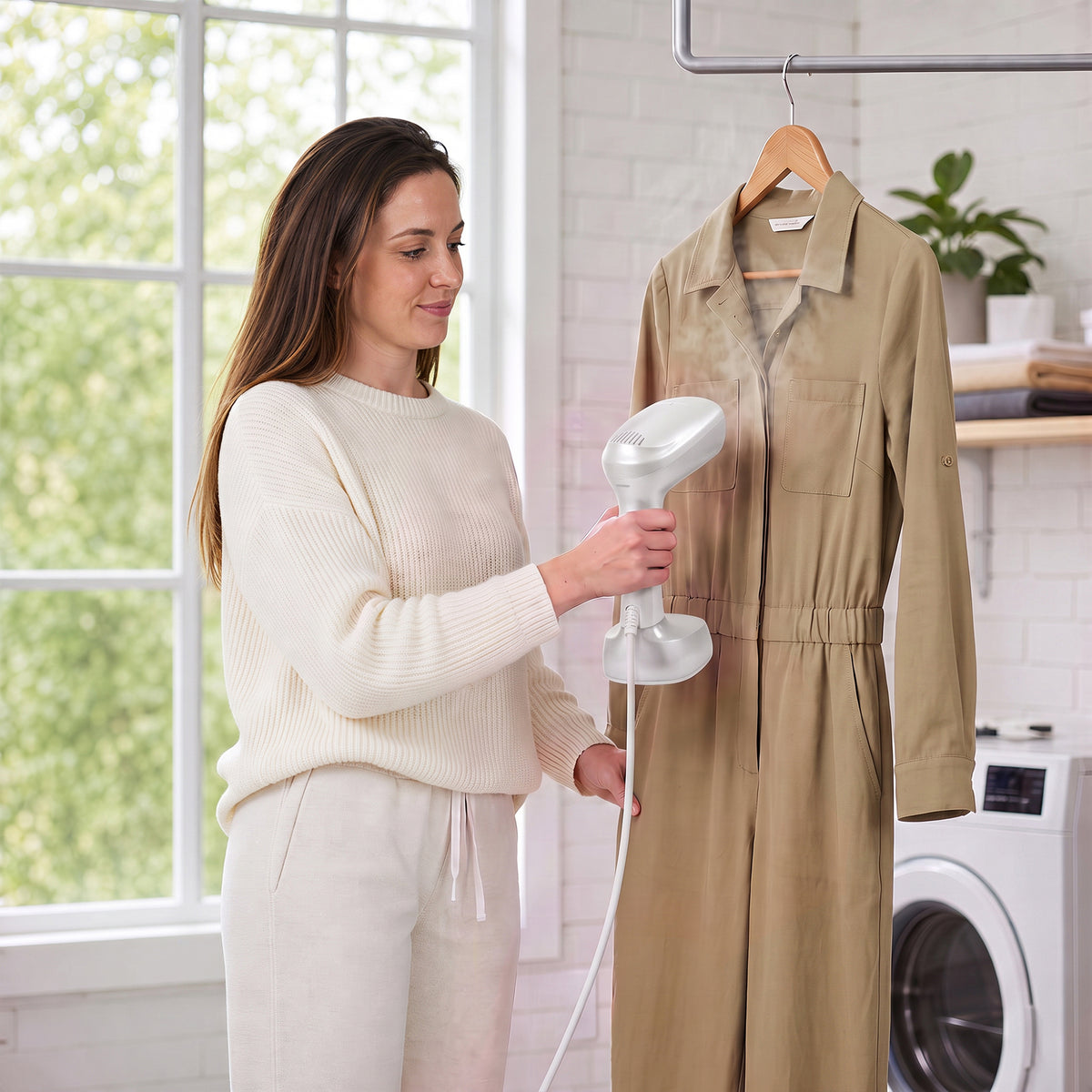 Venuezy Steamer for Clothes, Handheld Clothes Steamer, 1200W Strong Power Garment Steamer with 400ml Tank, Fast Heat-up, Portable Fabric Steam Iron Fabric Wrinkle Remover for Travel, Home