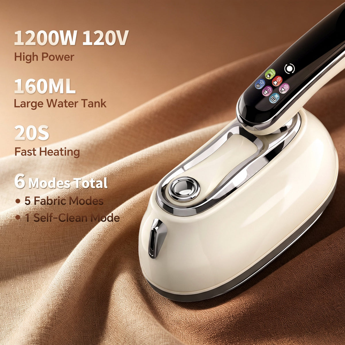 2-in-1 Handheld Steamer Iron for Clothes Portable Garment Steamer Travel, Compact 2-in-1 Fabric Steamer Iron Features a 160ml Water Tank, Offering Powerful, Portable Wrinkle Removal On the GO